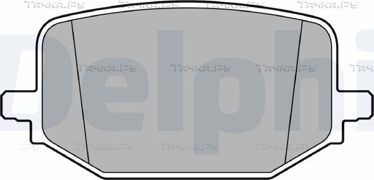 Тормозные колодки Delphi (Low-Metallic). Артикул LP3697