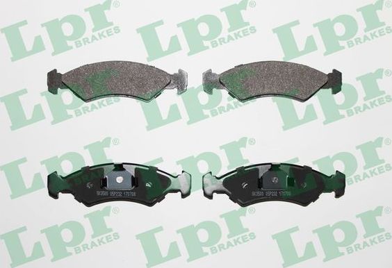 Тормозные колодки LPR передние для Ford Fiesta I 1977-1986. Артикул 05P232