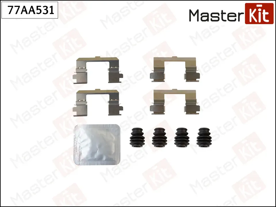 77AA531 Комплект установочный тормозных колодок Mazda CX-5 (KE, GH) 2011 (Master KIT). Артикул 77AA531