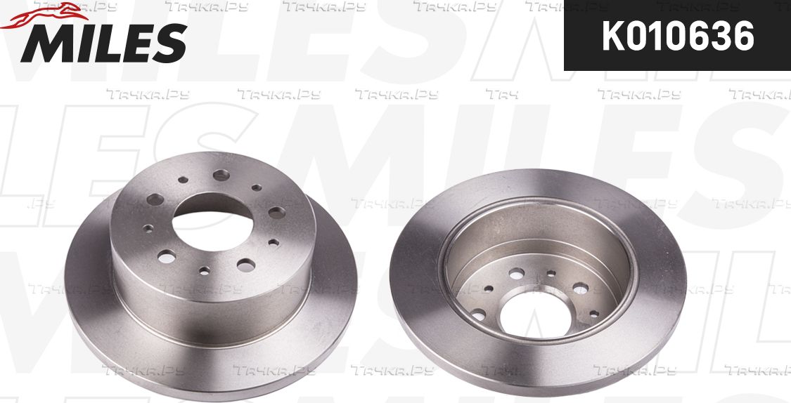 Тормозной диск Miles задний для Citroen Jumper II 2006-2026. Артикул K010636