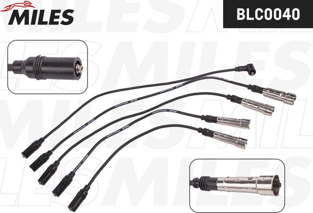 Высоковольтные провода (провода зажигания) (комплект) Miles. Артикул BLC0040