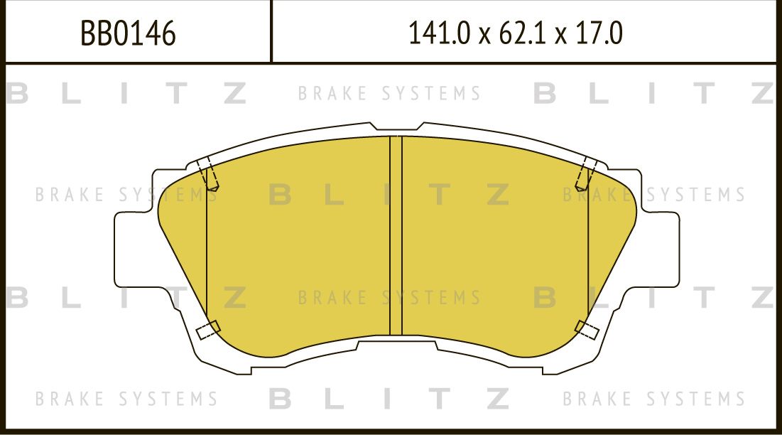 Колодки тормозные TOYOTA CAMRY/CELICA 91- перед. (Blitz). Артикул BB0146