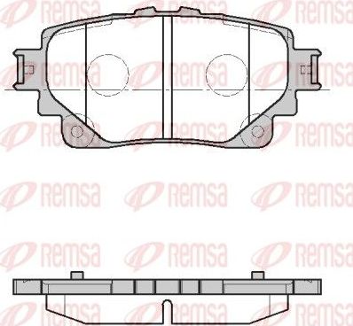Тормозные колодки Remsa. Артикул 1872.00