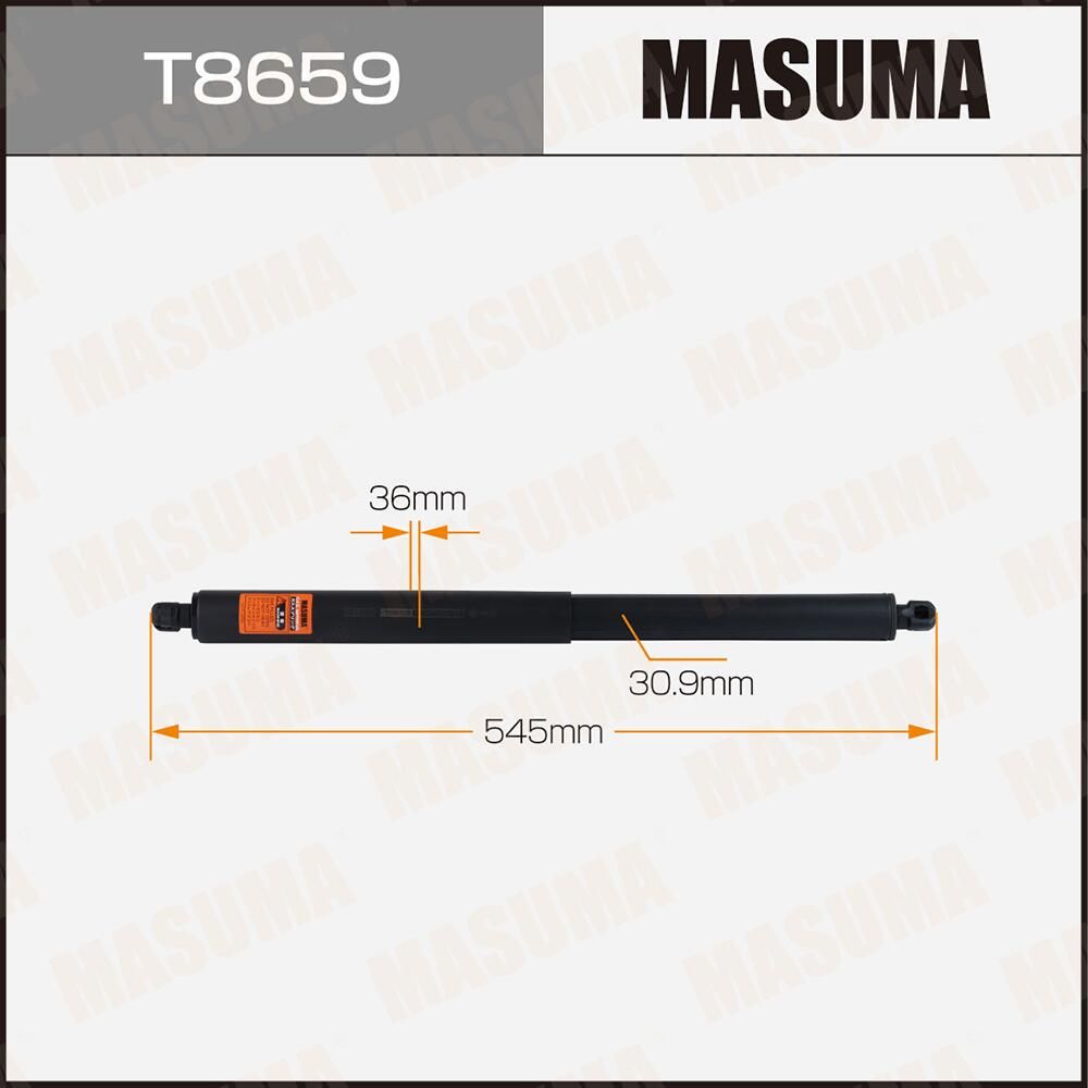 Упор газовый багажника MASUMA, L=545mm (1/20). Артикул T8659