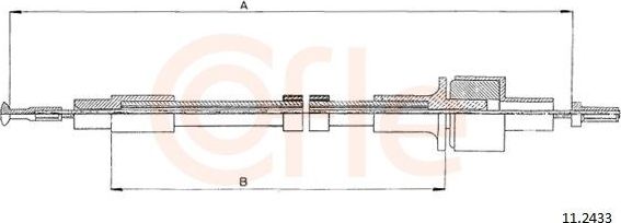 Трос сцепления Cofle для Ford Scorpio I 1985-1994. Артикул 11.2433