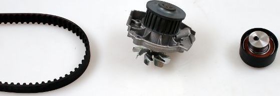 Помпа (водяной насос) с комплектом ремня ГРМ Hepu для Fiat Stilo 2002-2006. Артикул PK10580