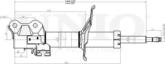 Амортизатор подвески (Unio). Артикул SAB-10019