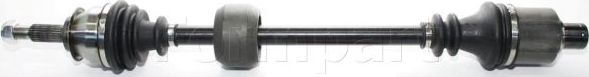 Полуось (привод в сборе, приводной вал) Formpart. Артикул 45380006/S