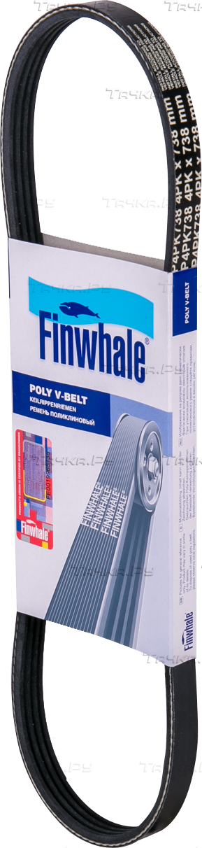 Приводной ремень поликлиновой Finwhale для Renault Twingo I 1996-2007. Артикул BP4PK738