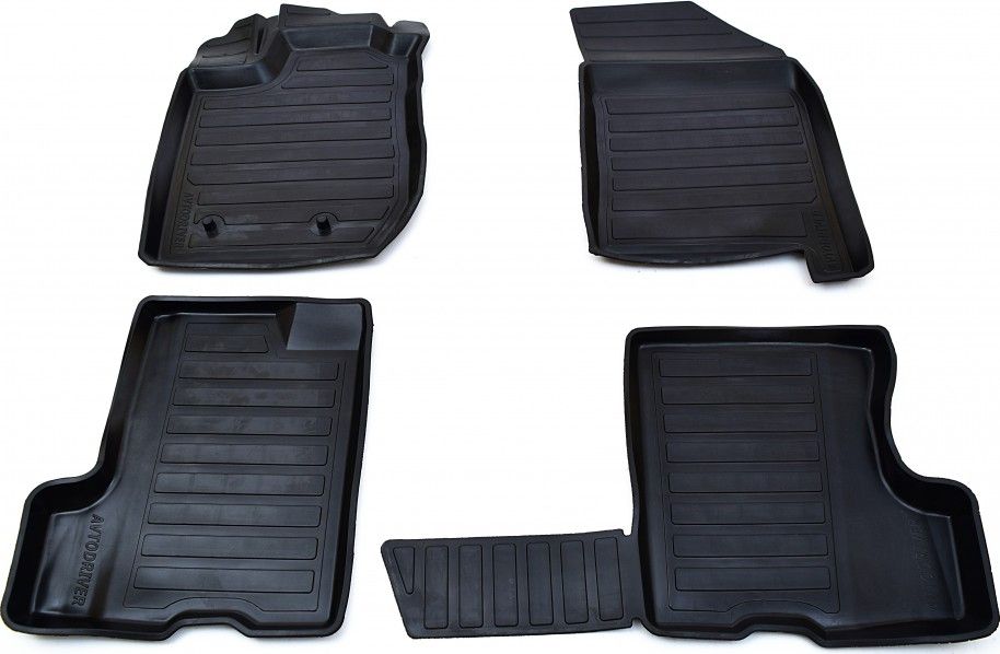 Коврики резиновые Avtodriver для салона Lada Xray (с холодильником) 2015-2026. Артикул ADRAVG054