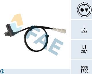 Датчик ABS FAE. Артикул 78415