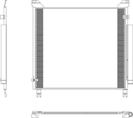 Радиатор кондиционера (конденсатор) Sakura. Артикул 5461-9836