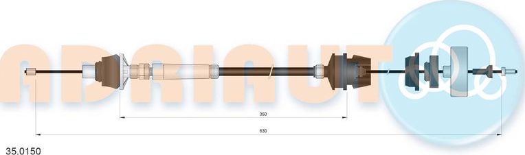 Трос сцепления Adriauto. Артикул 35.0150