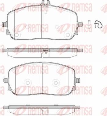 Тормозные колодки Remsa. Артикул 1826.00