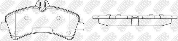 Тормозные колодки NiBK. Артикул PN0038