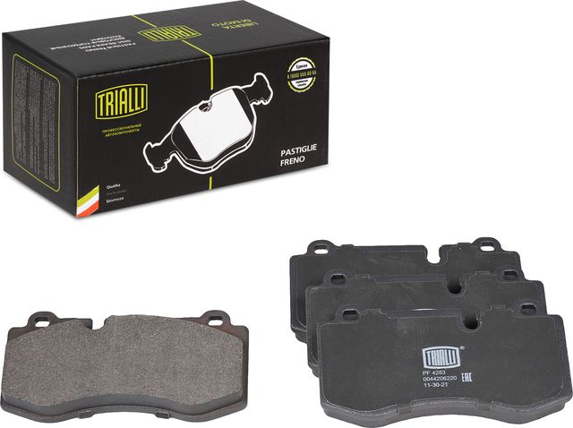 Тормозные колодки Trialli (Low-Metallic) передние для Mercedes-Benz CLS I (C219) 2006-2010. Артикул PF 4283