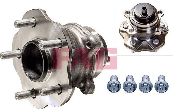 Ступичный подшипник (комплект) Fag задний для Toyota Highlander II (U40) 2007-2014. Артикул 713 6214 70