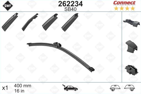 Щетка стеклоочистителя (дворник) SWF Alternative Connect. Артикул 262234