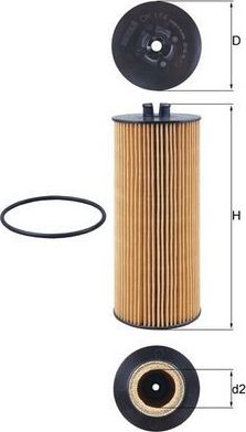 Масляный фильтр Mahle. Артикул OX 174D