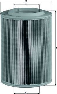 Воздушный фильтр Mahle. Артикул LX 314