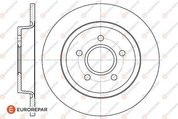 Тормозной диск Eurorepar. Артикул 1618869780