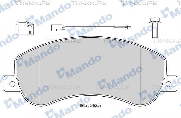 Тормозные колодки Mando передние для Ford Transit Connect I 2006-2013. Артикул MBF015034