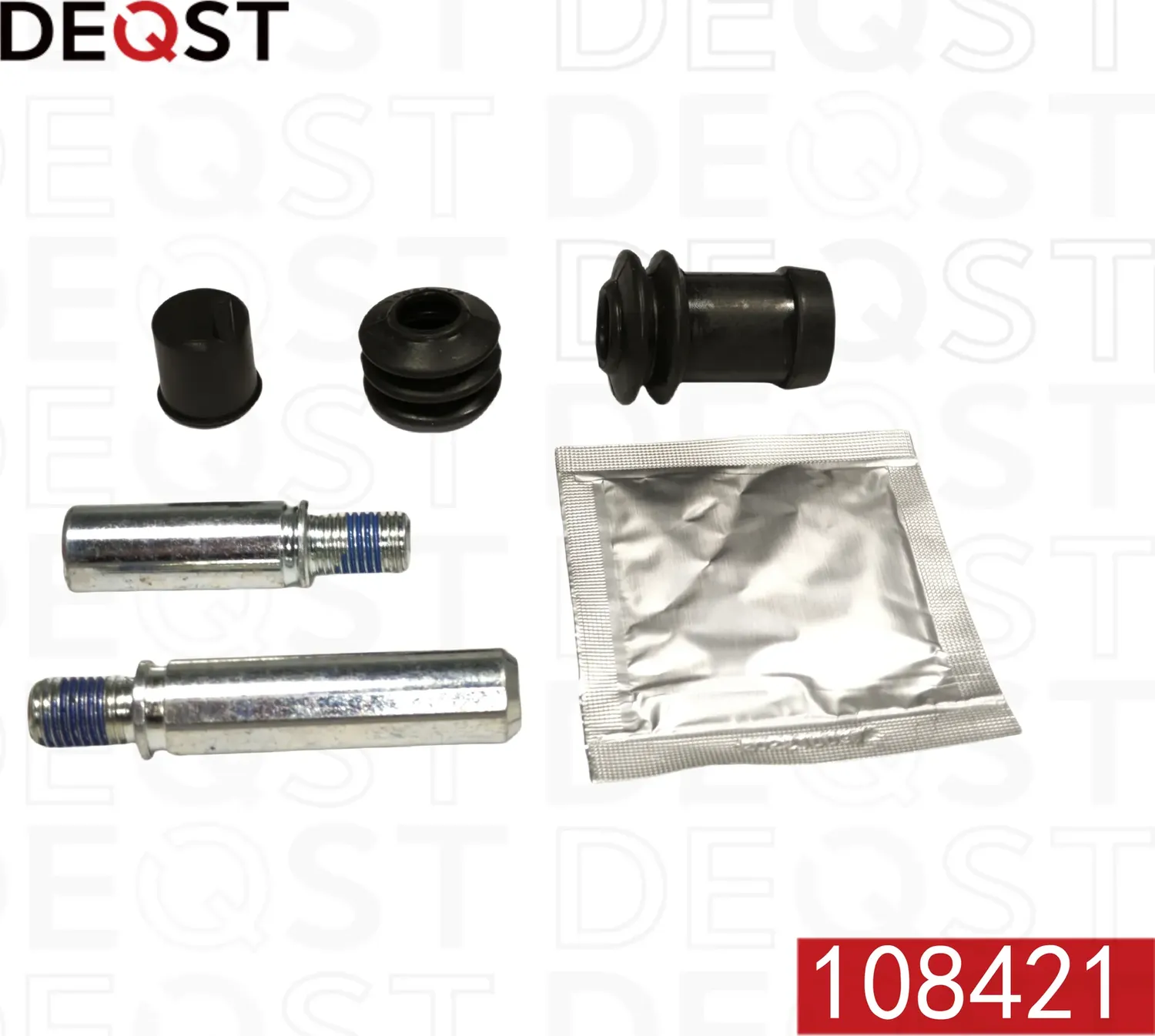 Комплект направляющих тормозного суппорта переднего (направляющая O 14mm). MAZDA 323 (BJ) 98-04 / 6  (Deqst). Артикул 108421