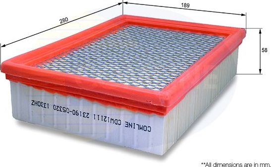 Воздушный фильтр Comline. Артикул CDW12111