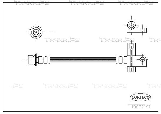 Тормозной шланг Corteco задний для Land Rover Freelander I 2000-2006. Артикул 19032191