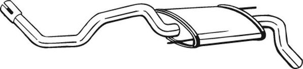 Глушитель Bosal для Volkswagen Polo III 1994-2001. Артикул 233-325