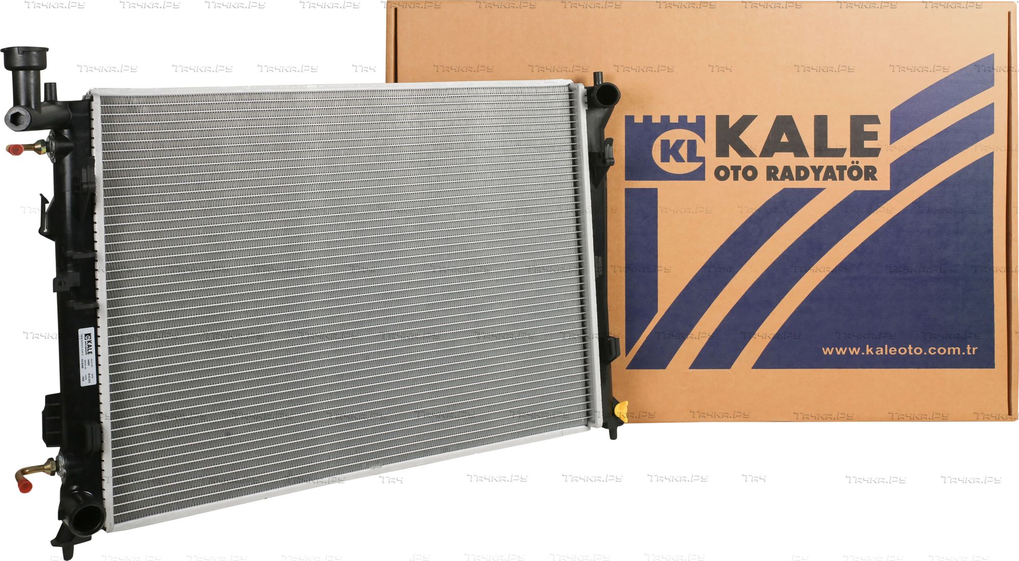 Радиатор охлаждения для а/м Kia CEE'D (07-) 1.4/1.6/2.0 AT паяный (Kale). Артикул 345930