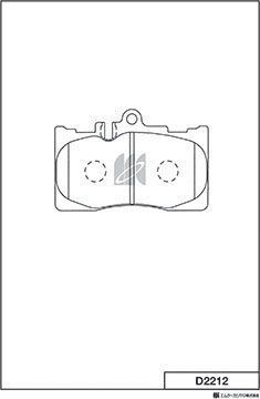 Тормозные колодки MK Kashiyama. Артикул D2212