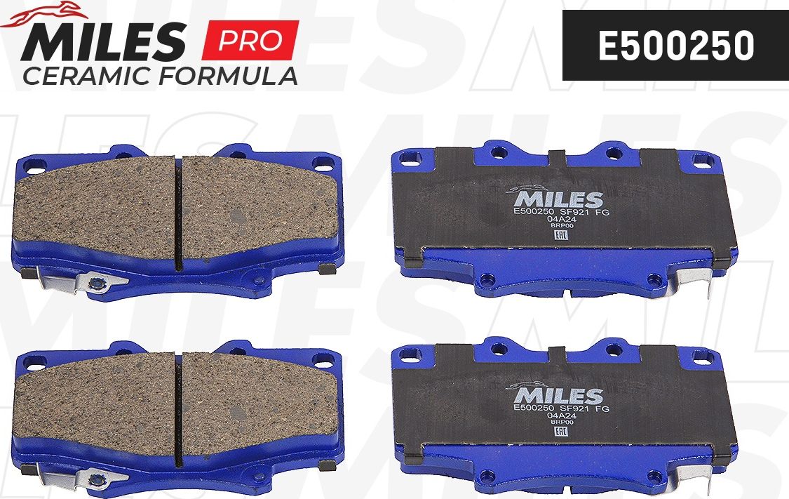 Тормозные колодки Miles (Керамика). Артикул E500250