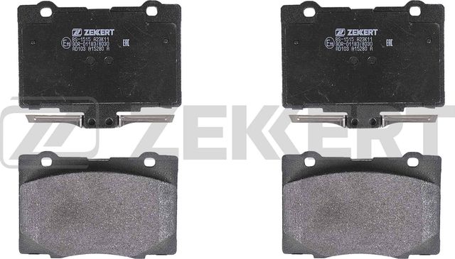 Тормозные колодки Zekkert. Артикул BS-1515