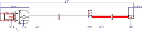 Датчик износа тормозных колодок  Sangsin Hi-Q. Артикул SWS2900