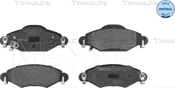 Тормозные колодки Meyle Original. Артикул 025 233 4017/W
