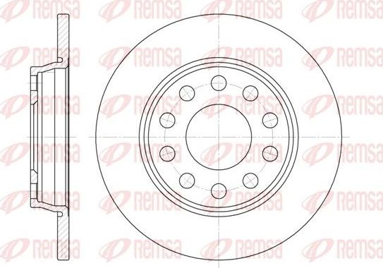 Тормозной диск Remsa. Артикул 6731.00