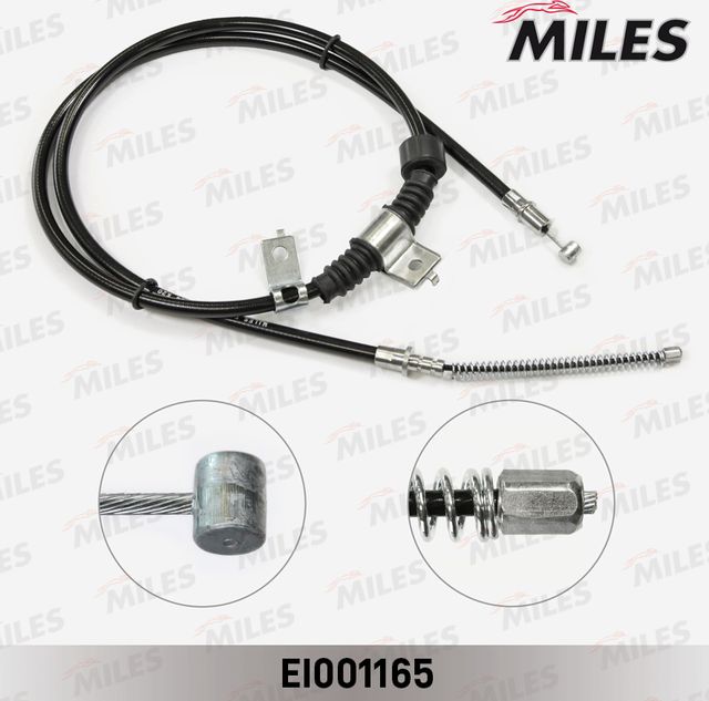 Трос ручника (тросик ручного тормоза) Miles задний правый для Mitsubishi ASX I 2010-2026. Артикул EI001165