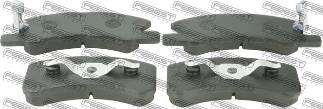Тормозные колодки Febest передние для Daihatsu Move II 1998-2001. Артикул 0401-A05AF