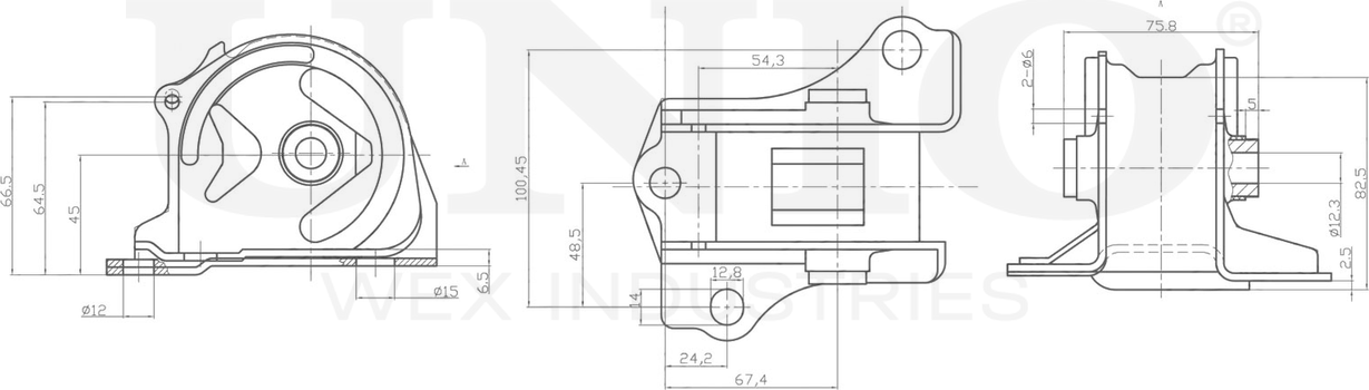 Опора двигателя (Unio). Артикул RMP-15053