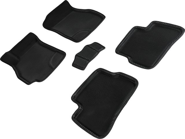 Коврики Seintex 3D EVA Соты для салона Hyundai Accent I, II 2000-2005 ЧЕРНЫЕ. Артикул 95399