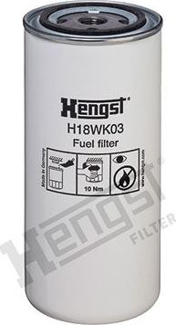Топливный фильтр Hengst. Артикул H18WK03
