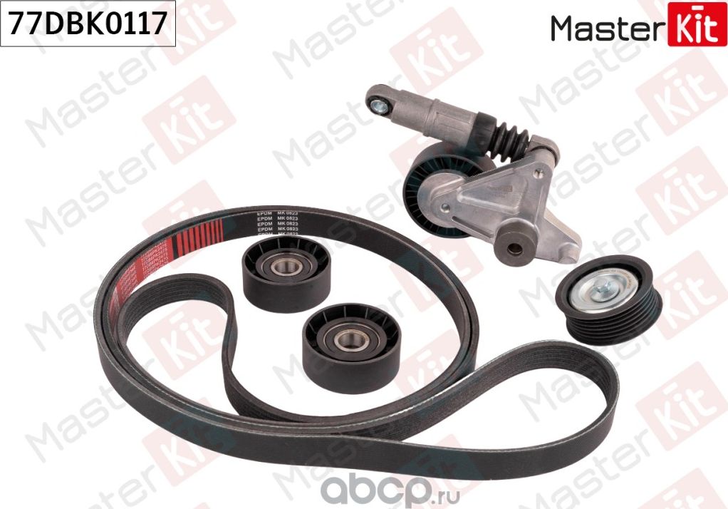 Комплект ремня приводного VW TOUAREG (7P5, 7P6) 2010 - 2018 (Master KIT). Артикул 77DBK0117