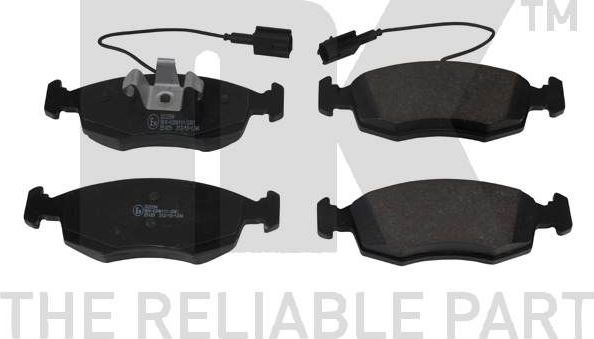 Тормозные колодки NK передние для Fiat 500 II 2010-2026. Артикул 222394