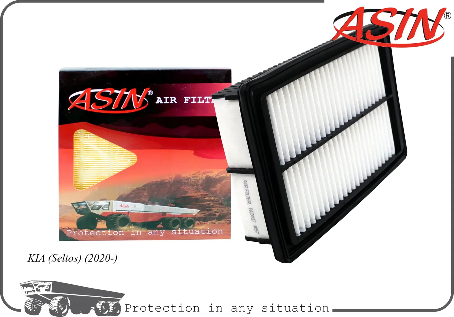 Фильтр воздушный (Asin). Артикул ASINFA2417