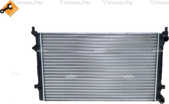 Радиатор охлаждения двигателя NRF (алюминий) для Skoda Octavia A5 2004-2013. Артикул 53404