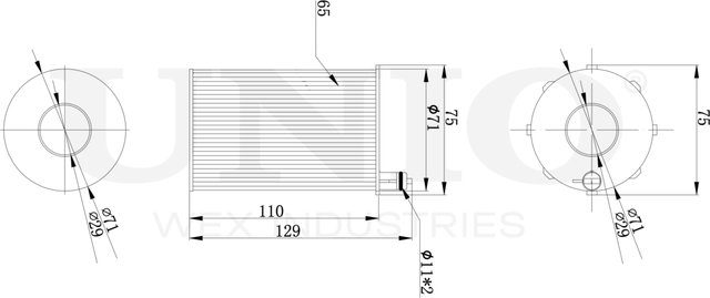 Фильтр масляный (Unio). Артикул FLT-20106