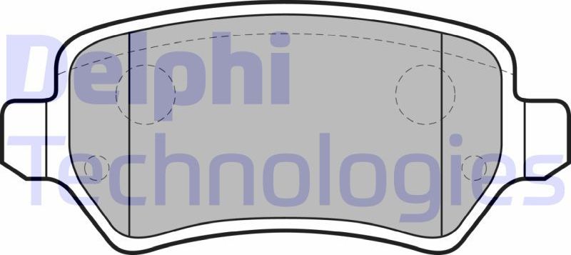Тормозные колодки Delphi (Low-Metallic). Артикул LP1681