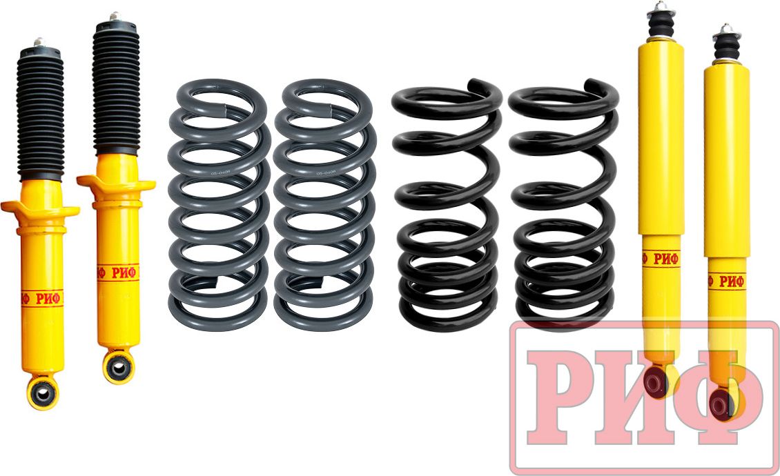 Лифт-комплект РИФ мягкий для Mitsubishi Pajero IV 5-дв. бензин 3,0 2006-2013, лифт 40 мм. Артикул RIF-MTS-A