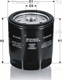 Масляный фильтр  Tecneco Filters для Fiat 500X I 2014-2026. Артикул OL1279